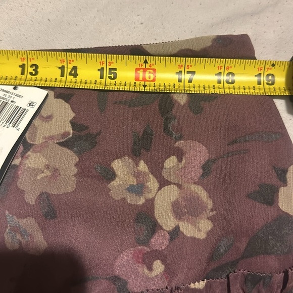 NWT Lauren Ralph Lauren Floral Crinkle Georgette Tiered Skirt - Picture 13 of 16